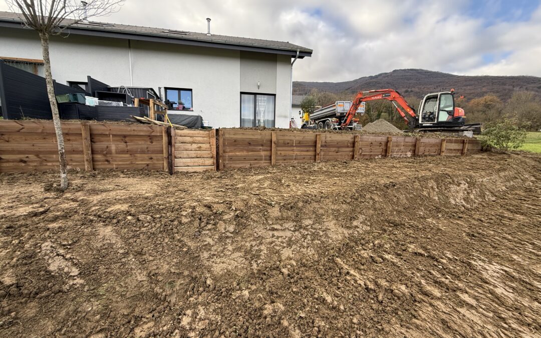 Soutènements bois et béton : sécuriser les terrains avec expertise